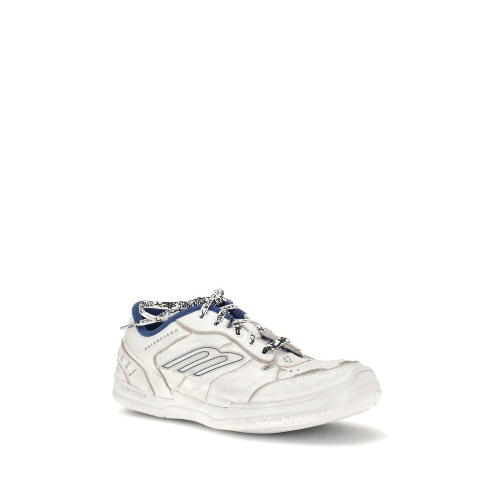 Sneakers sportive Balenciaga in pelle grigia