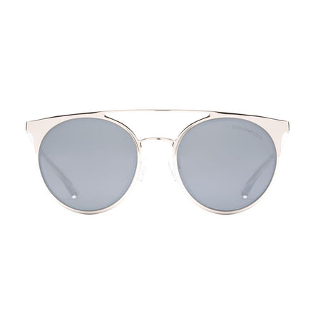 Occhiali da sole Emporio Armani in metallo grigio
