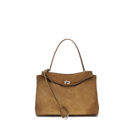 Sac à bandoulière Balenciaga en cuir de veau brun Bos Taurus