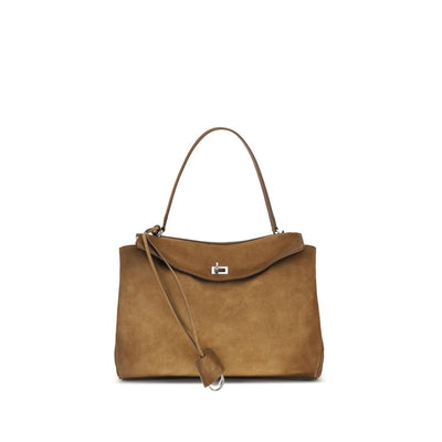 Sac à bandoulière Balenciaga en cuir de veau brun Bos Taurus
