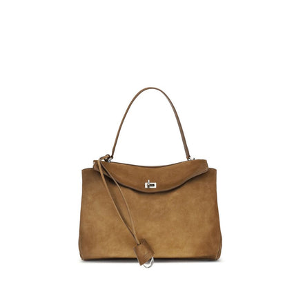Sac à bandoulière Balenciaga en cuir de veau brun Bos Taurus