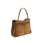Sac à bandoulière Balenciaga en cuir de veau brun Bos Taurus