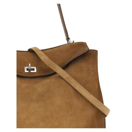 Sac à bandoulière Balenciaga en cuir de veau brun Bos Taurus