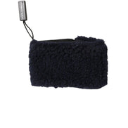 Dolce & Gabbana Black Wool Knitted Sweatbands Wristband