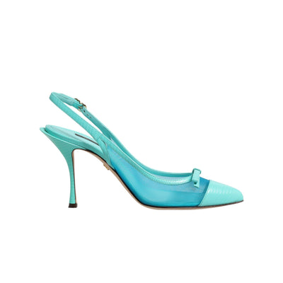 Chaussures à talons escarpins Dolce & Gabbana en cuir bleu et maille