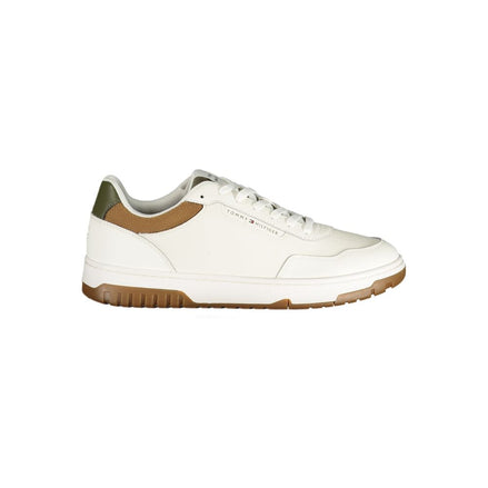 Tommy Hilfiger Bianco Poliuretano Scarpa da Ginnastica Uomo