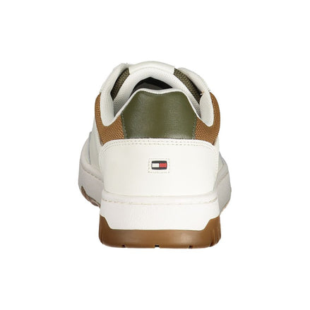 Tommy Hilfiger Bianco Poliuretano Scarpa da Ginnastica Uomo
