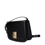Ferragamo Black Leather Crossbody Bag