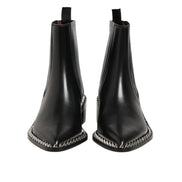 Chaussures Bottines Courtes Cheville Chelsea cloutées noires Dolce & Gabbana
