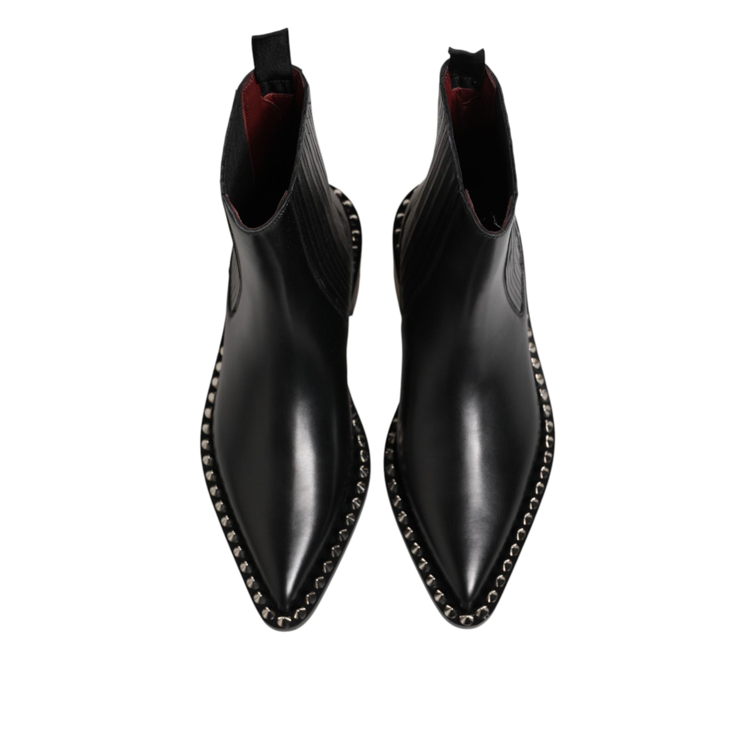 Chaussures Bottines Courtes Cheville Chelsea cloutées noires Dolce & Gabbana