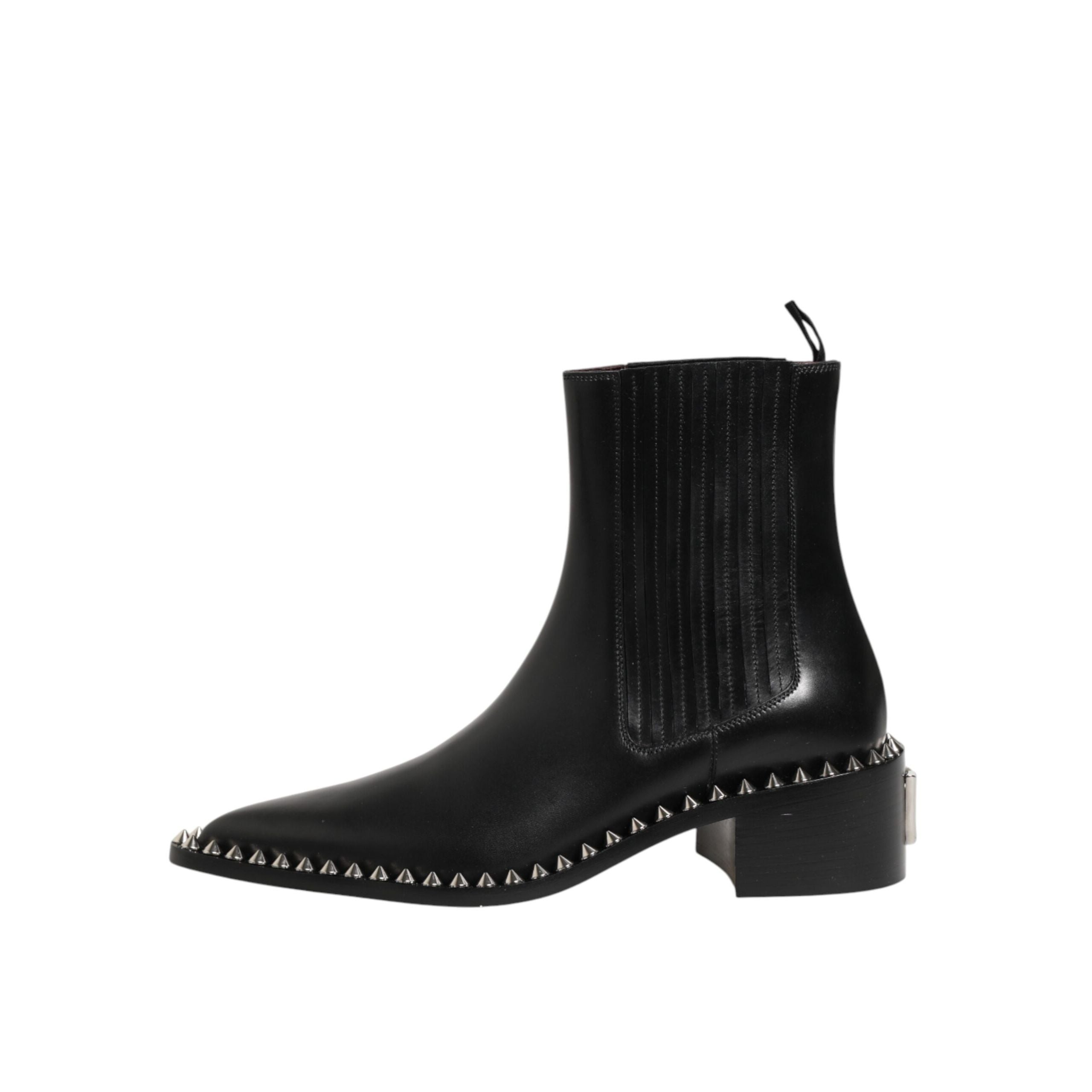 Chaussures Bottines Courtes Cheville Chelsea cloutées noires Dolce & Gabbana