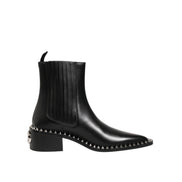 Chaussures Bottines Courtes Cheville Chelsea cloutées noires Dolce & Gabbana