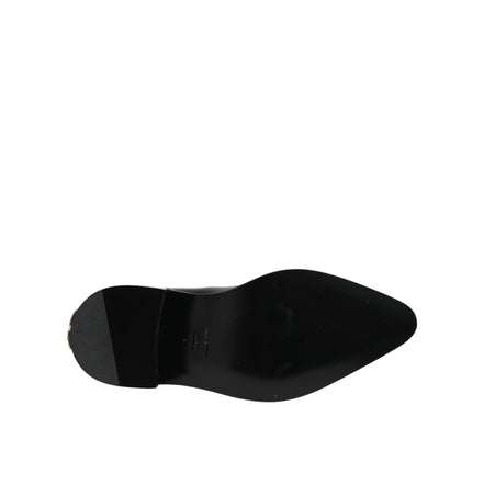 Chaussures Bottines Courtes Cheville Chelsea cloutées noires Dolce & Gabbana
