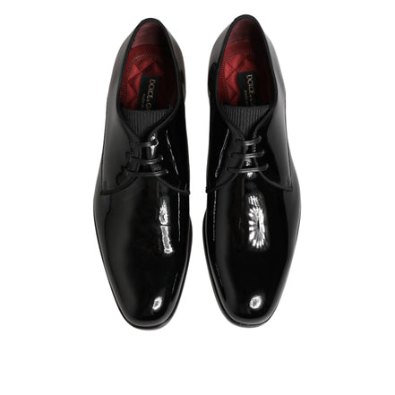 Chaussures habillées Richelieu en cuir de veau noir Dolce & Gabbana