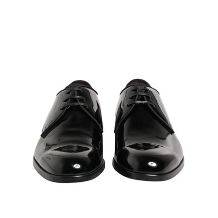 Chaussures habillées Richelieu en cuir de veau noir Dolce & Gabbana