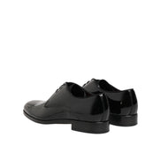 Chaussures habillées Richelieu en cuir de veau noir Dolce & Gabbana