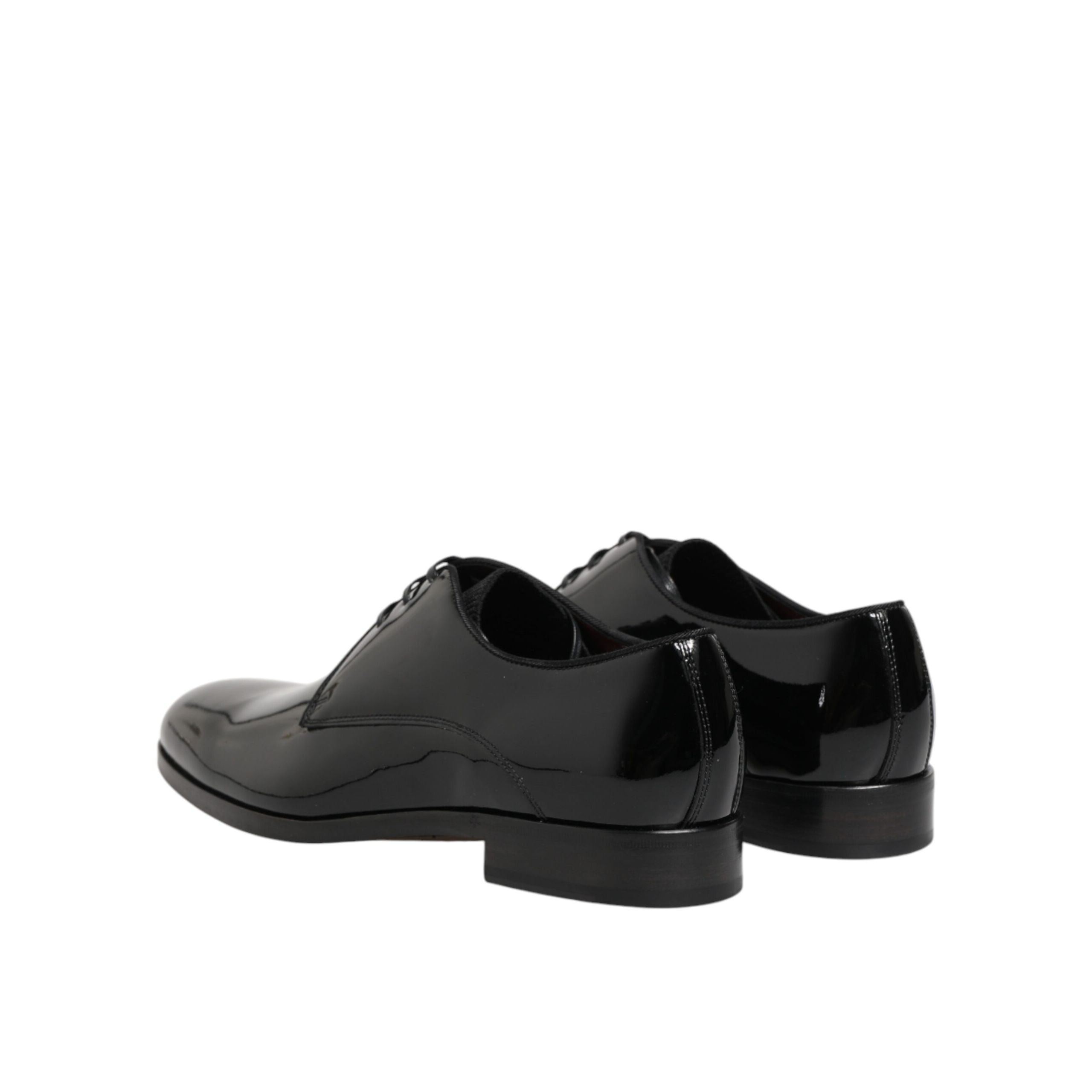 Chaussures habillées Richelieu en cuir de veau noir Dolce & Gabbana