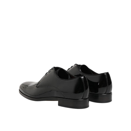 Chaussures habillées Richelieu en cuir de veau noir Dolce & Gabbana
