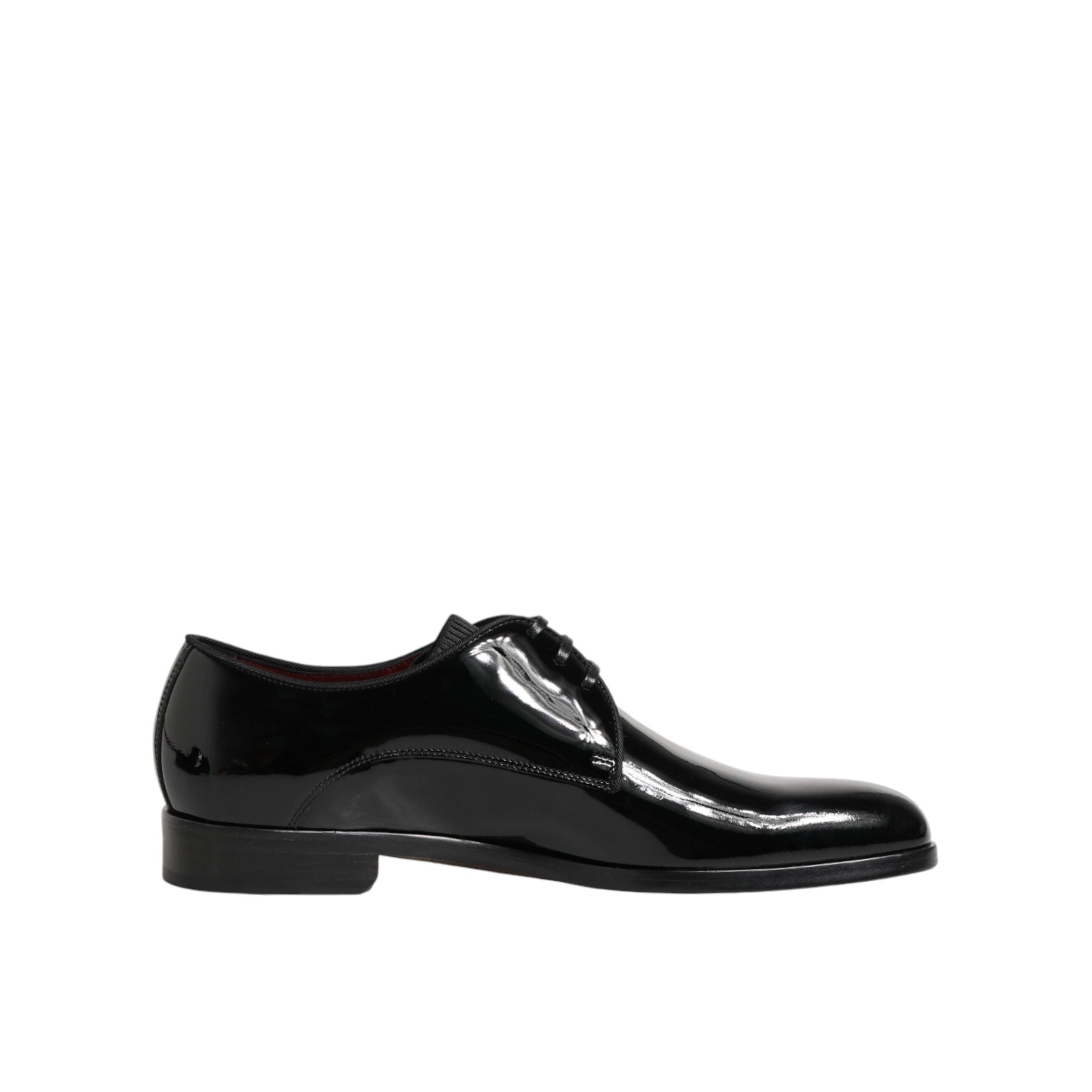 Chaussures habillées Richelieu en cuir de veau noir Dolce & Gabbana