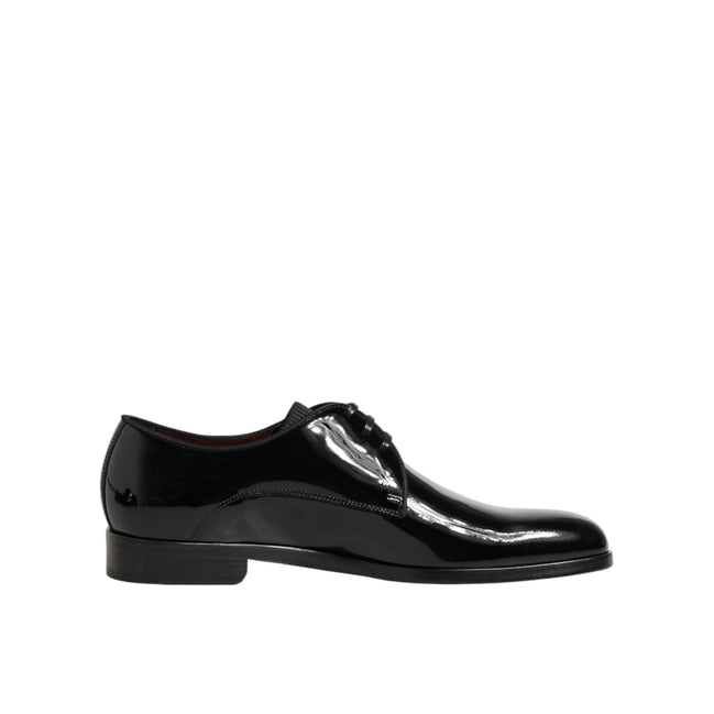 Chaussures habillées Richelieu en cuir de veau noir Dolce & Gabbana
