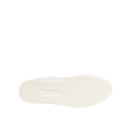 Dolce & Gabbana White Leather Heart Embellished Sneakers