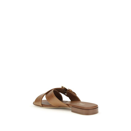 Prada Brown Flat Sandals
