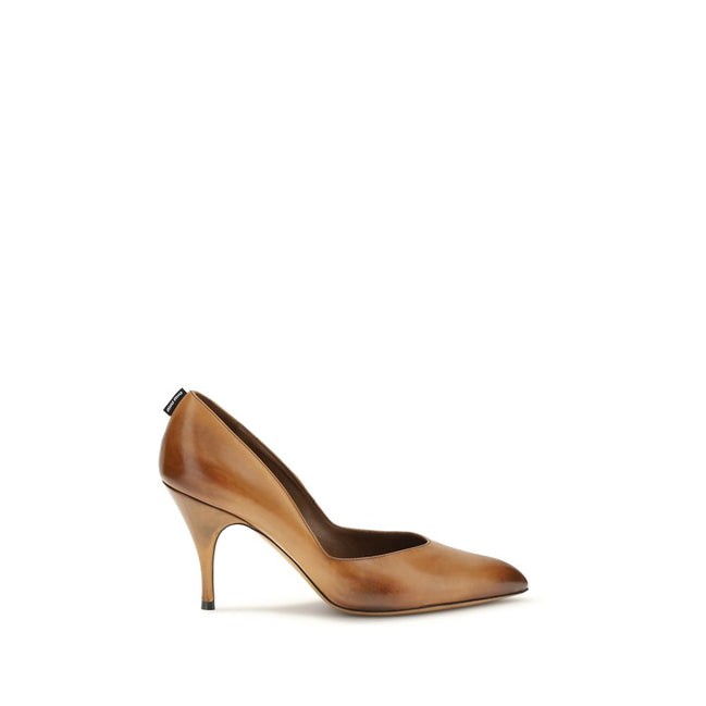 Escarpins Miu Miu en cuir beige à talons hauts