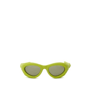 Occhiali da sole Bottega Veneta in acetato giallo