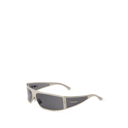 Occhiali da sole Bottega Veneta in metallo grigio