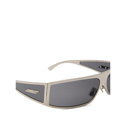 Occhiali da sole Bottega Veneta in metallo grigio