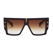 Lunettes de soleil Balmain en acétate marron