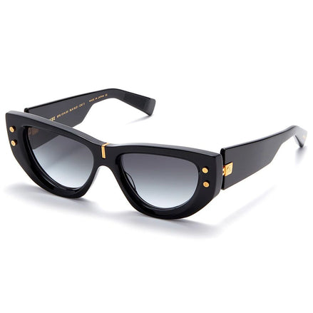 Lunettes de soleil Balmain en acétate noir