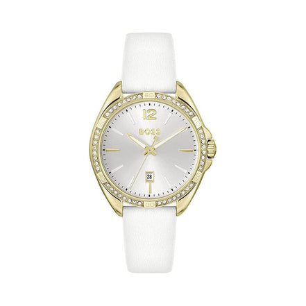 Montre habillée Hugo Boss en acier inoxydable blanc
