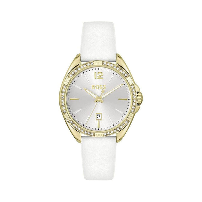 Montre habillée Hugo Boss en acier inoxydable blanc