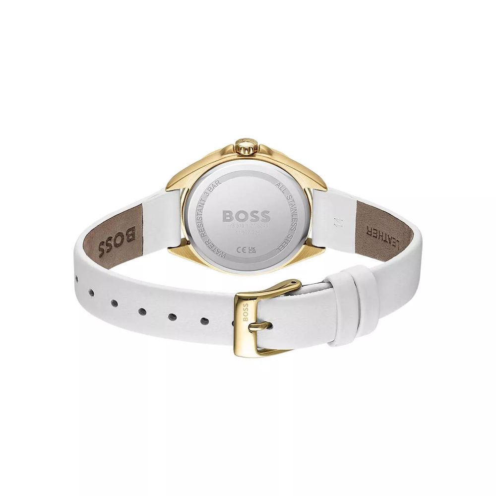 Montre habillée Hugo Boss en acier inoxydable blanc