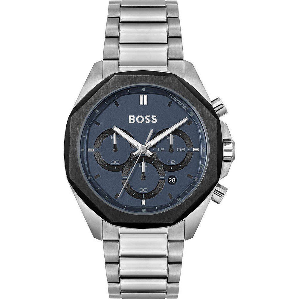 Montre de soirée Hugo Boss en acier inoxydable gris