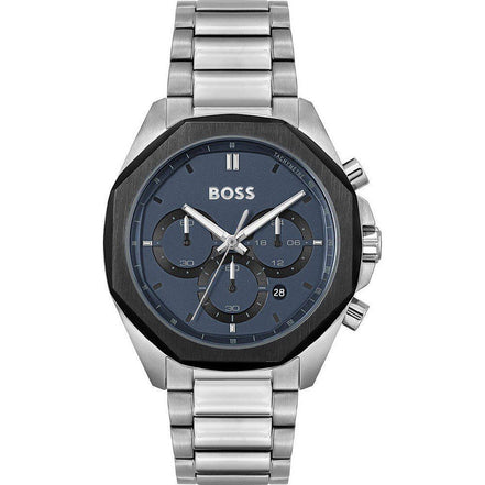 Montre de soirée Hugo Boss en acier inoxydable gris