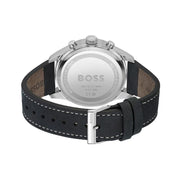 Orologio Hugo Boss in pelle nera