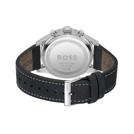 Orologio Hugo Boss in pelle nera