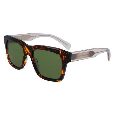 Lunettes de soleil Ferragamo en acétate marron