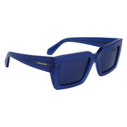 Occhiali da sole Ferragamo in acetato blu