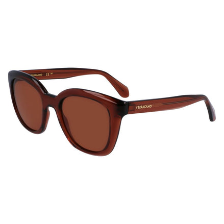 Lunettes de soleil Ferragamo marron injecté