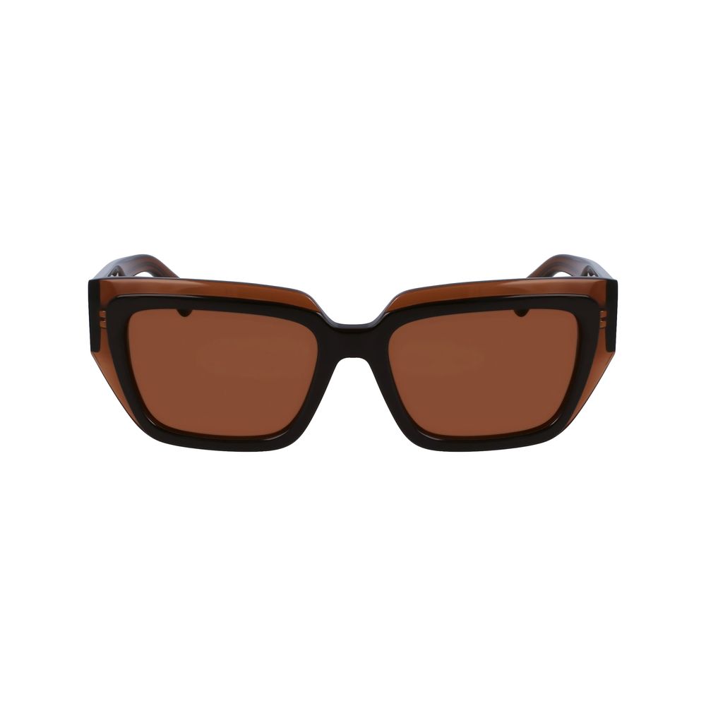 Occhiali da sole Ferragamo marrone in acetato