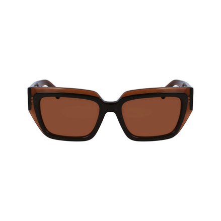Lunettes de soleil Ferragamo en acétate marron