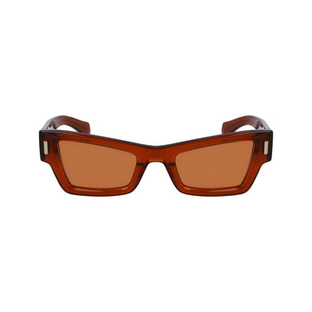Lunettes de soleil Ferragamo en acétate marron