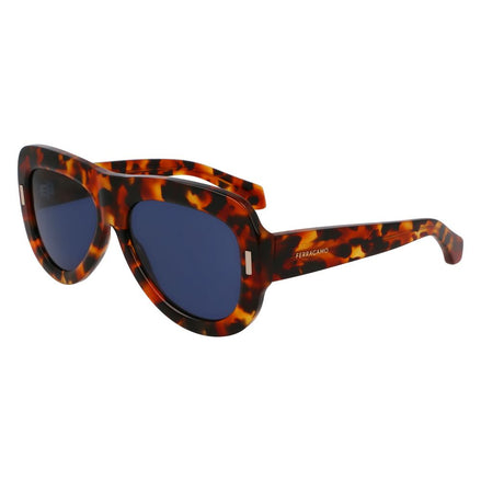Lunettes de soleil Ferragamo en acétate marron