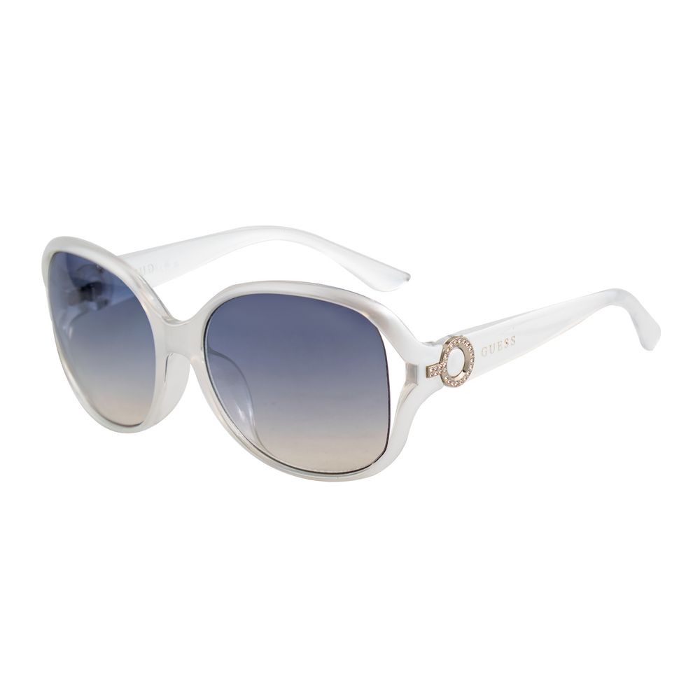 Lunettes de soleil injectées blanches Guess