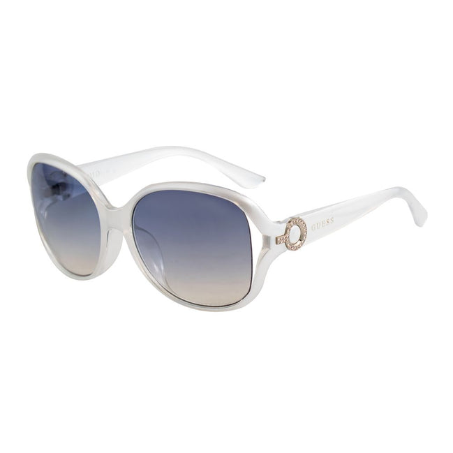 Lunettes de soleil injectées blanches Guess