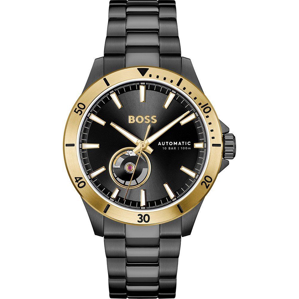 Orologio elegante Hugo Boss in acciaio inossidabile nero