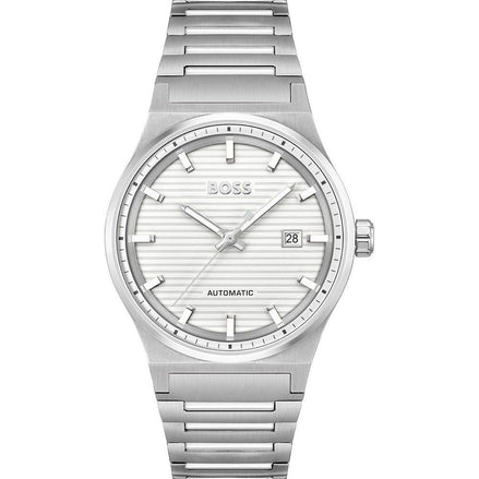 Orologio elegante Hugo Boss in acciaio inossidabile grigio